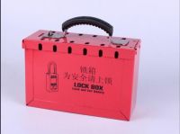 OEM Safety Red Steel Lockout Box