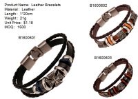 Leather bracelets...