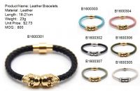 Leather bracelets...