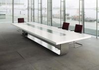 Acrylic Solid Surface sqaure office Conference Table furniture