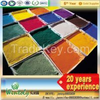 Epoxy/polyester metallic thermosetting electrostatic powder paint