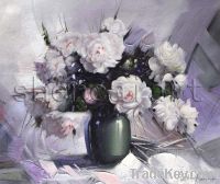 handmade Floral oil painting