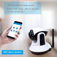 wifi gsm alarm system wireless app control 720P HD IP camera From China