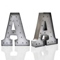 Metal Sign Marquee Letter Alphabet Light Indoor Outdoor Decoration Lamp