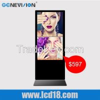 Floor standing video display advertising digital signage