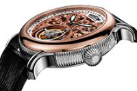 Tourbillion movement watches with leather band 