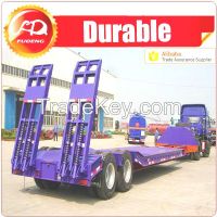 Low bed trailers 2 axles low platform semi trialer