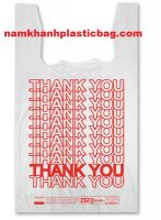 HDPE shopping t shirt plastic bag for UK and EU