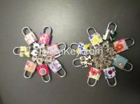 Nice Flower painted plating padlock