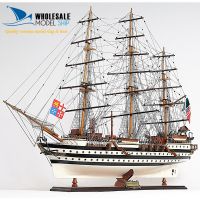 AMERIGO VESPUCCI PAINTED MODEL SHIP