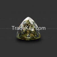 Loose Fat Triangle G color  Moissanite