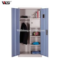 High quality double swing door godrej steel almirah with mirror From China