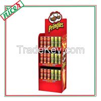 Durable Corrugated cardboard Potato Chips Pop Displays