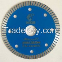 Super thin turbo diamond blade