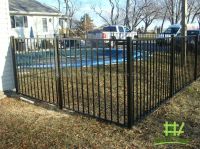 flat fence loop top fence and swimming pool Fence     From China