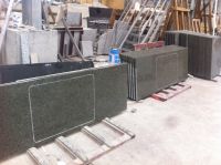 China Moss Green / Tuna Green Granite Kitchen Countertop