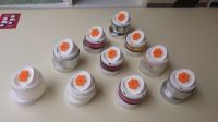 Cream Airless Plastic Material Jar (8ml)