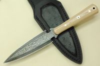 CUSTOM HANDMADE DAMASCUS DAGGER KNIFE