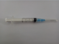 Disposable syringe 3 parts