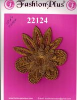 Chemical Patch Flower Design for Fancy Sarees From Fashion Plus