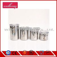 4-Piece Stainless Steel Canister Set