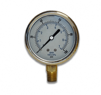 PA Series Dry, Stainless Brass Industrial Process Gauge