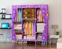 Portable Clothes Closet Wardrobe Garment Organizer Coat Storage