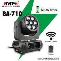 Battery Mini Moving Head Wash Zoom 7*10W