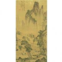 Famous Chinese painting in Chinese imperial palace