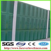 galvanized steel soundproof highway acoustic panel for noise barrier, road barrier