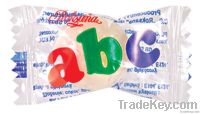 ABC fruit flavour candy