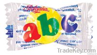 ABC fruit flavour candy