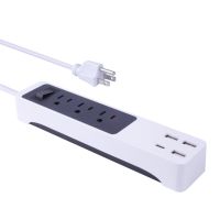 XStrip Type C 3 Gang Surge Protected US Power Strip with USB Charging