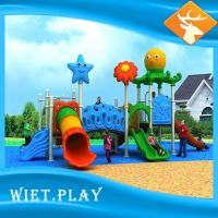 Plastic Slide Type Plastic Swing and Slide Kids Outdoor Playground