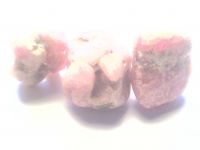 20.00CT. 3 PINK TRANSLUCENT ROUGH DIAMOND CUBES