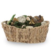 Water hyacinth basket use for household storage