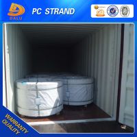 9.53mm 12.7mm 15.2mm PC steel strand wire prestressed strand wire From China