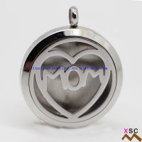 Stainless Steel Aromatherapy Locket Necklace