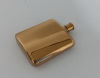 stainless steel golden hip flask