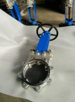 DIN Stainless Steel 304 316 Knife Gate Valves with replaceable seat, bi-directional