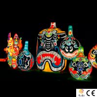 Chinese  new year traditional silk lighting lanterns festival factory