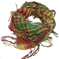 Kurdish Scarf, Red-Yellow-Green, ROJAVA, Keffiyeh, Shemagh, Senegal Mali African COTTON