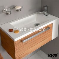 Artificial stone solid surface material modern bathroom sink price