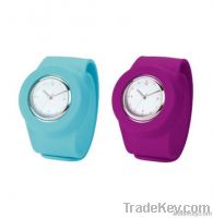 Charming Silicone Slap Watch with 100% Guarantee