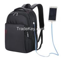 USB charging backpack  nylon  computer backpack 16 inch 20