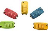 Multi-Color Wireless RF Transmitter Car Remote Keyfob With Keyblade