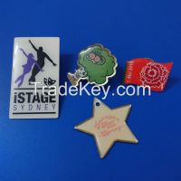 custom made print metal badge