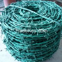 Galvanized Steel Barbed Wire, security barb wire, double/single strand