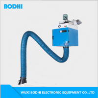 Wall mount welding fume collector/extractor, dust collector