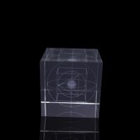 Promotional blank K9 crystal block for gift